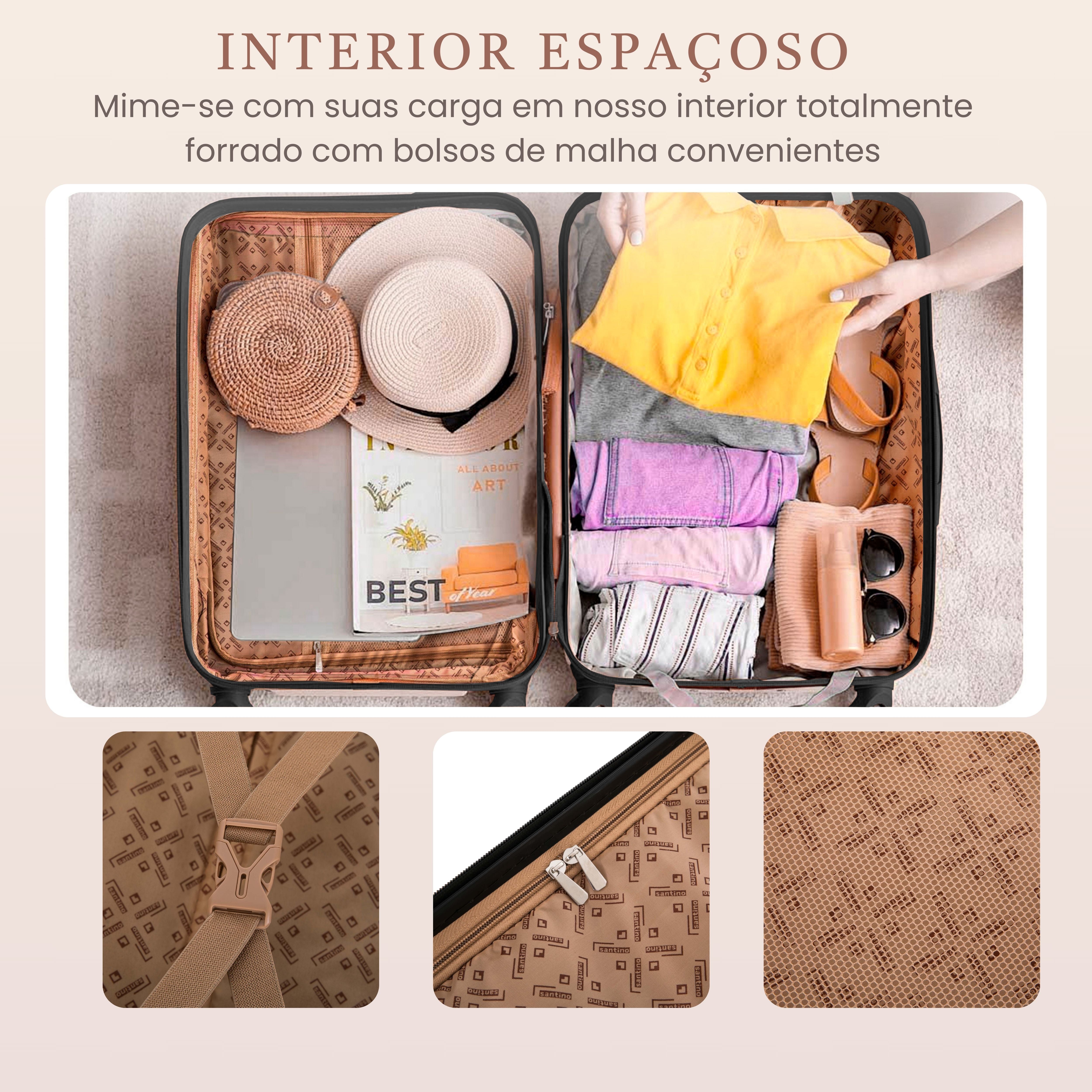 Santino 360° Berlin Hardside Carry-On Suitcase - AHSV206P
