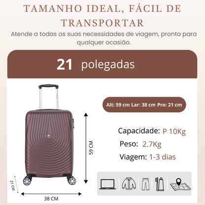 Santino 360° Berlin Hardside Carry-On Suitcase - AHSV206P