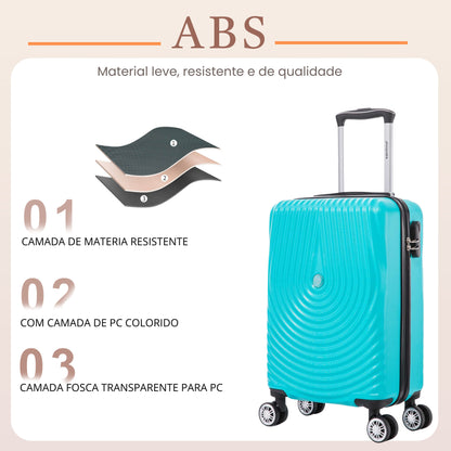 Santino AHSV205P 360° Berlin Hardside Carry-On Suitcase