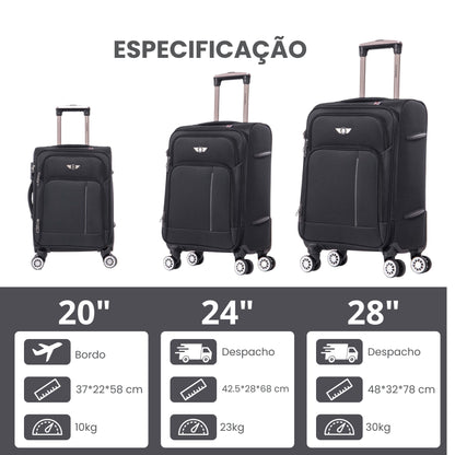 Santino Super Light Little Havana Luggage Set - LKV501J