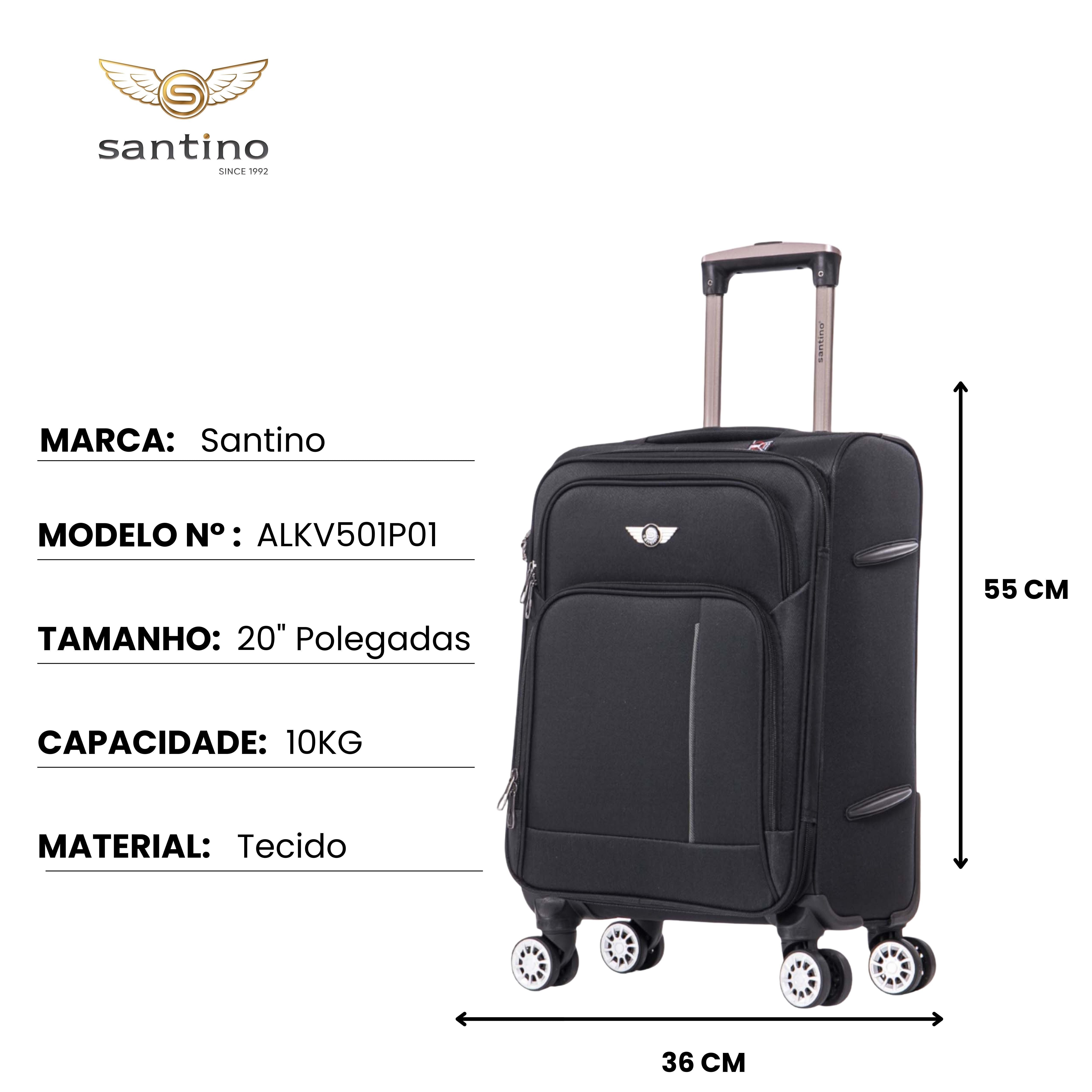 Santino Super Light Little Havana Luggage Set - LKV501J