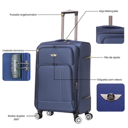 Santino Super Light Little Havana Luggage Set - LKV501J