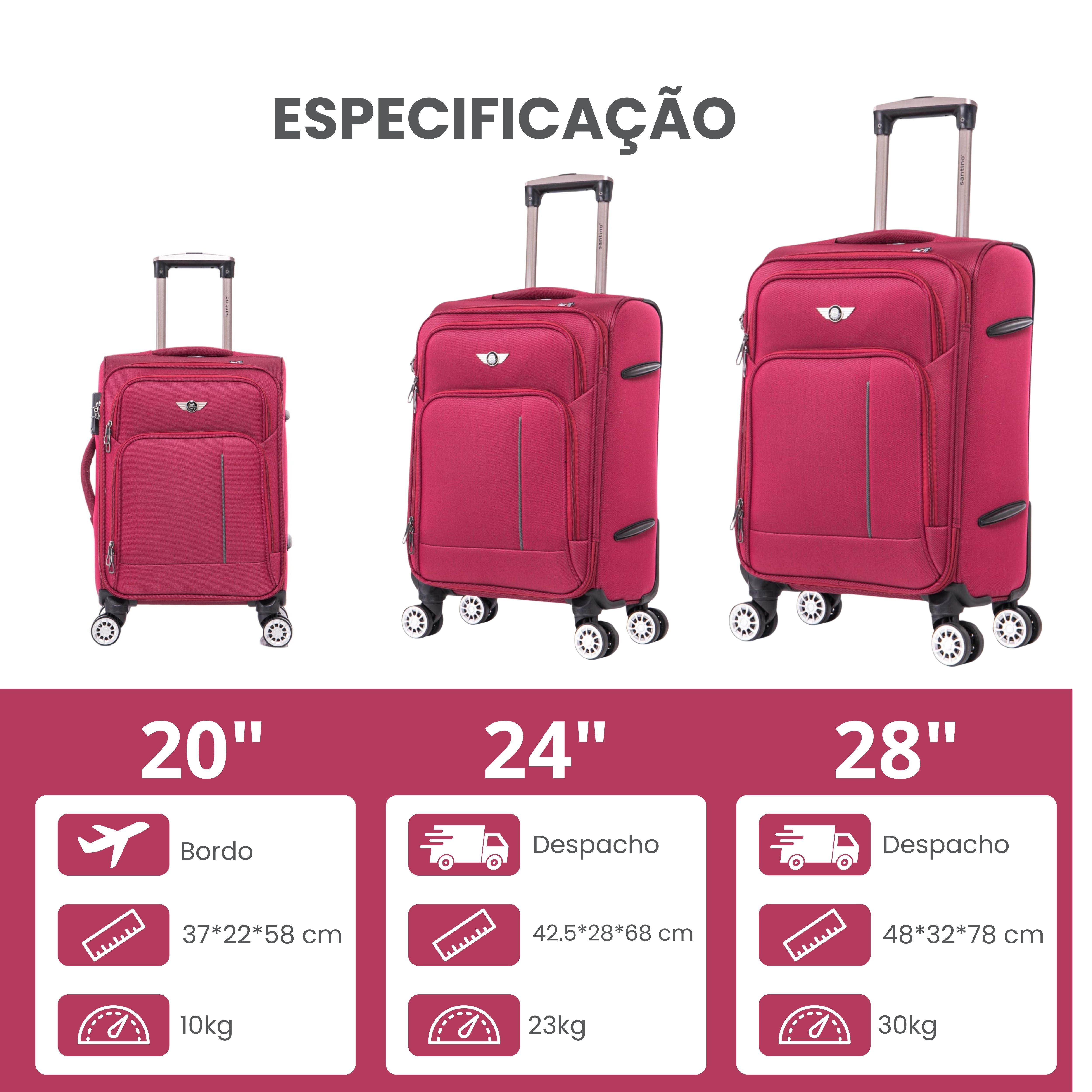 Santino Super Light Little Havana Luggage Set - LKV501J