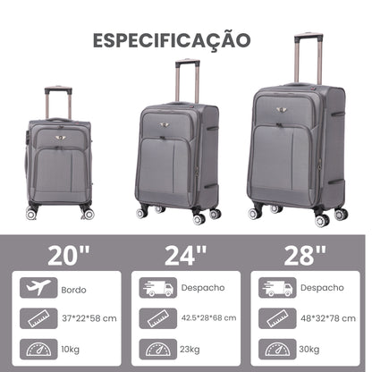Santino Super Light Little Havana Luggage Set - LKV501J