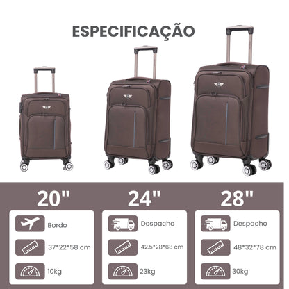 Santino Super Light Little Havana Luggage Set - LKV501J