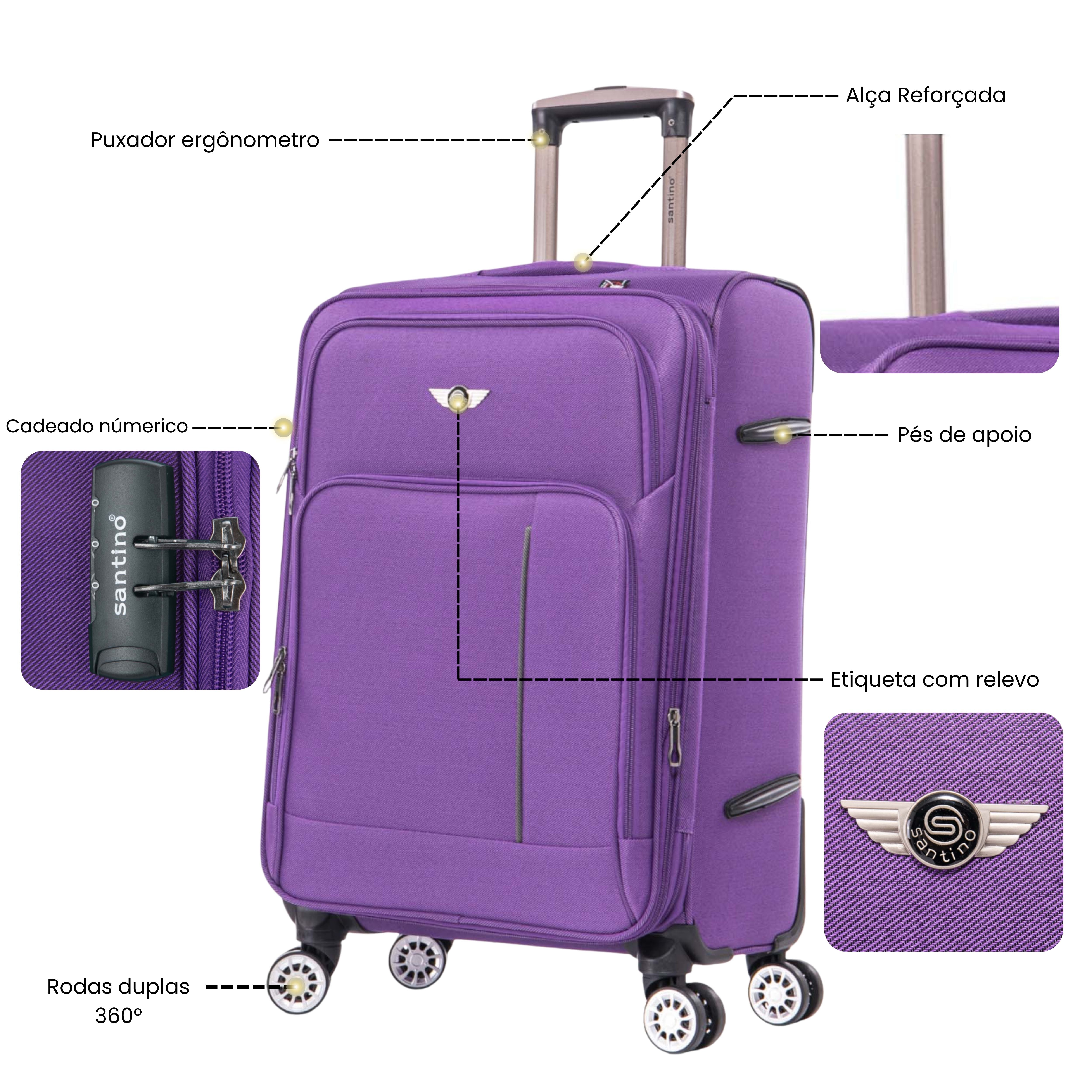 Santino Super Light Little Havana Luggage Set - LKV501J