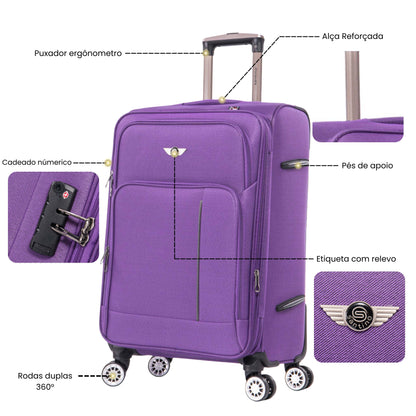 Santino Super Light Little Havana Luggage Set - LKV501J