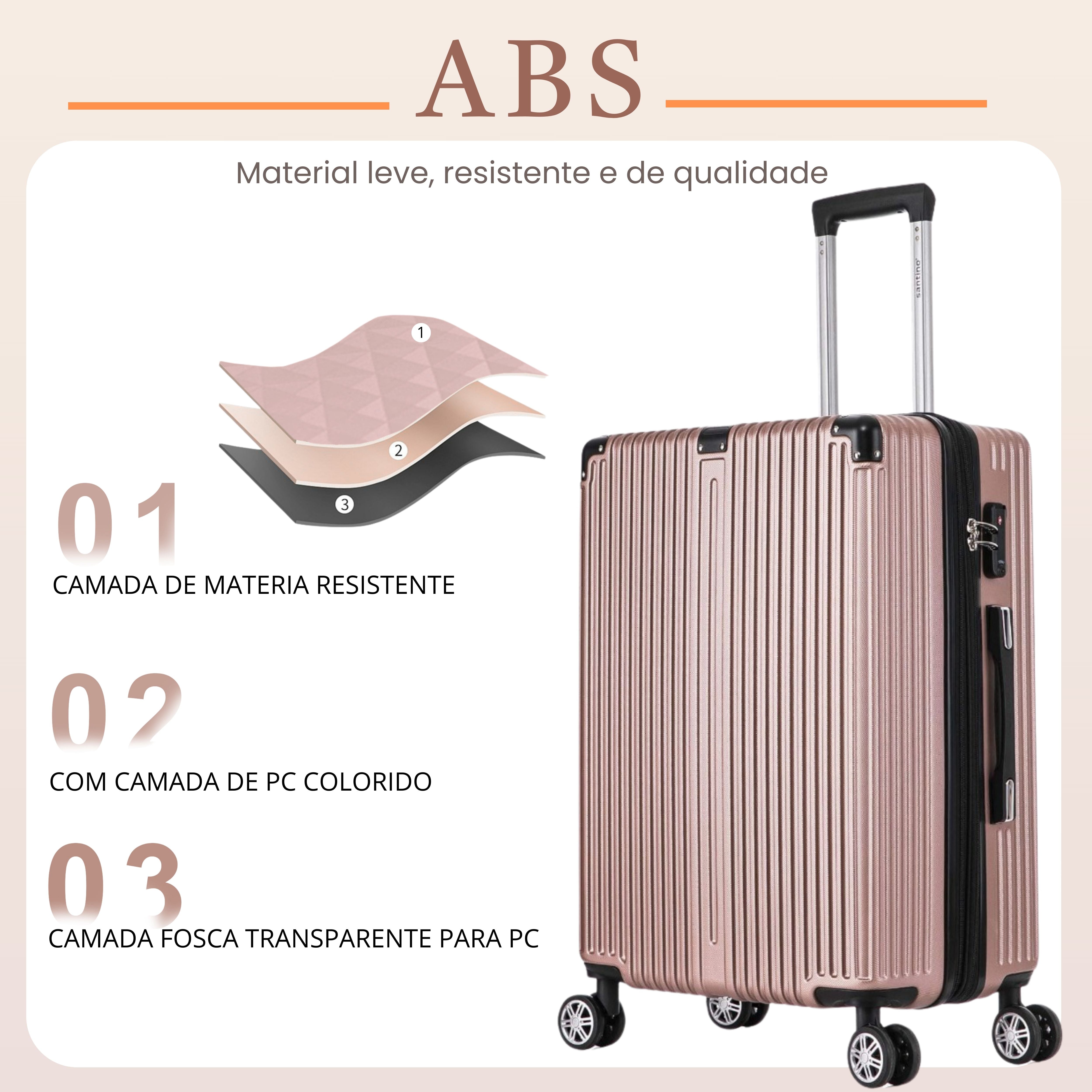 Santino 360° Hardside Dublin Suitcase Black L - AMZV204G