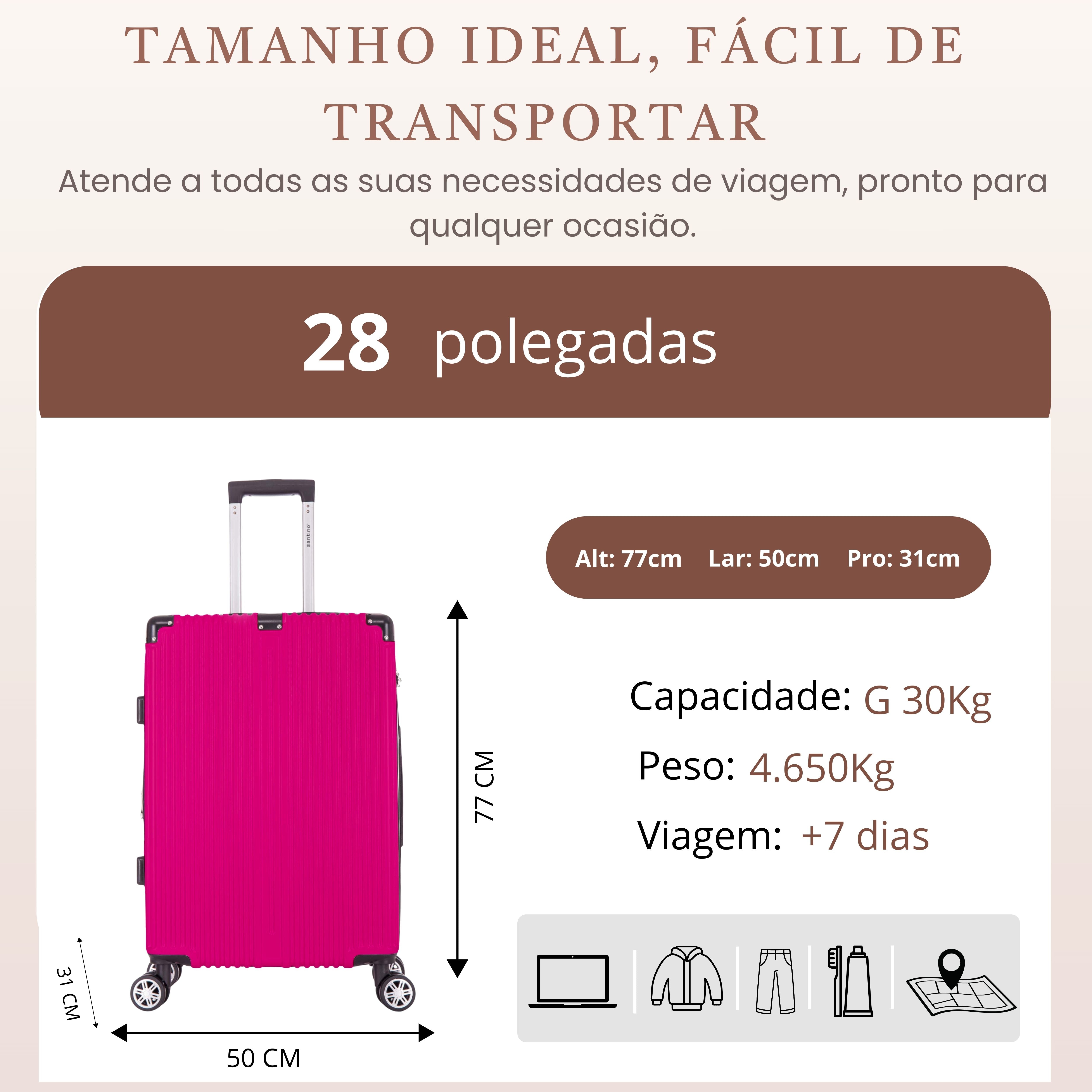 Santino 360° Hardside Dublin Suitcase Black L - AMZV204G