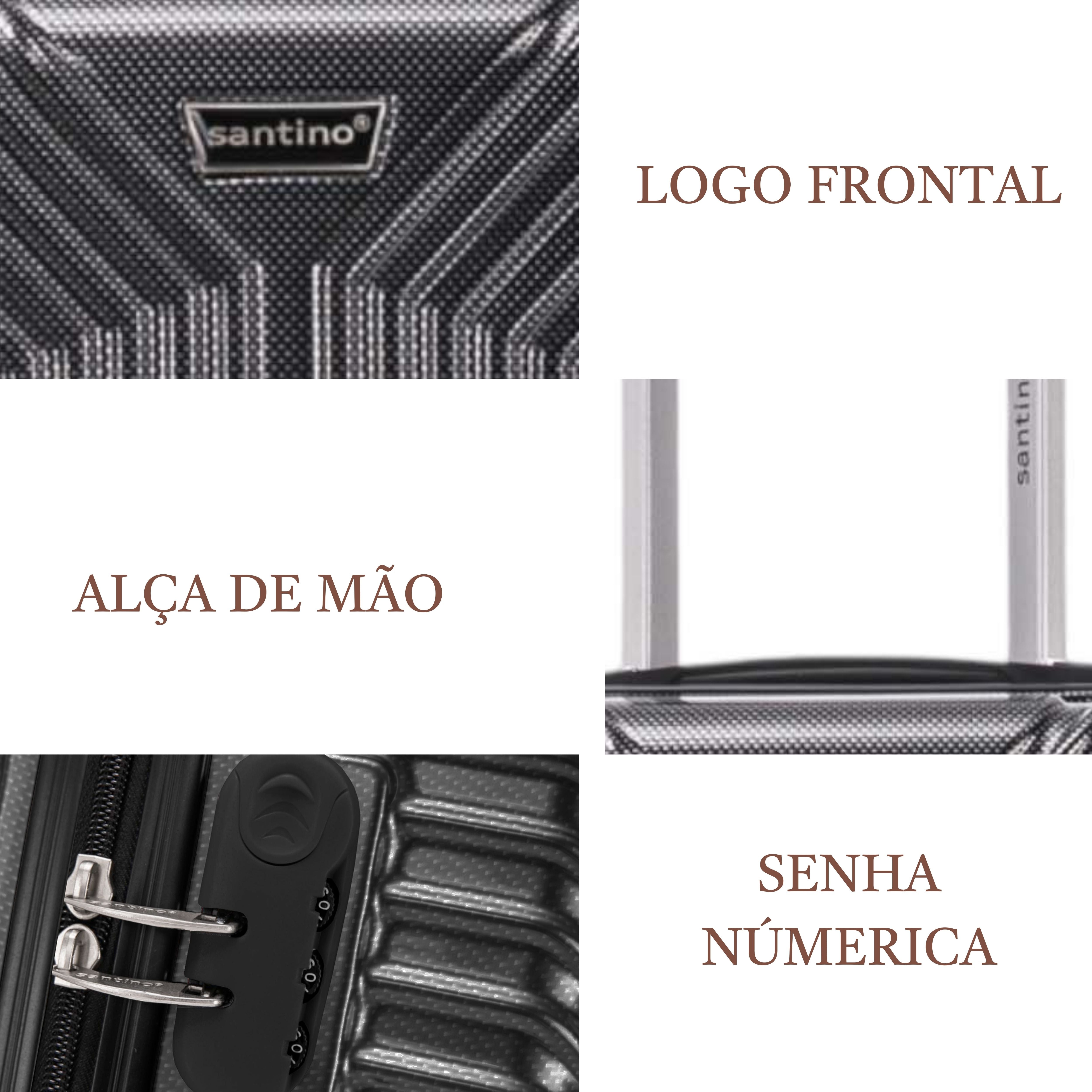 Santino Brooklyn Bridge PVC 360° Suitcase AMZV501P