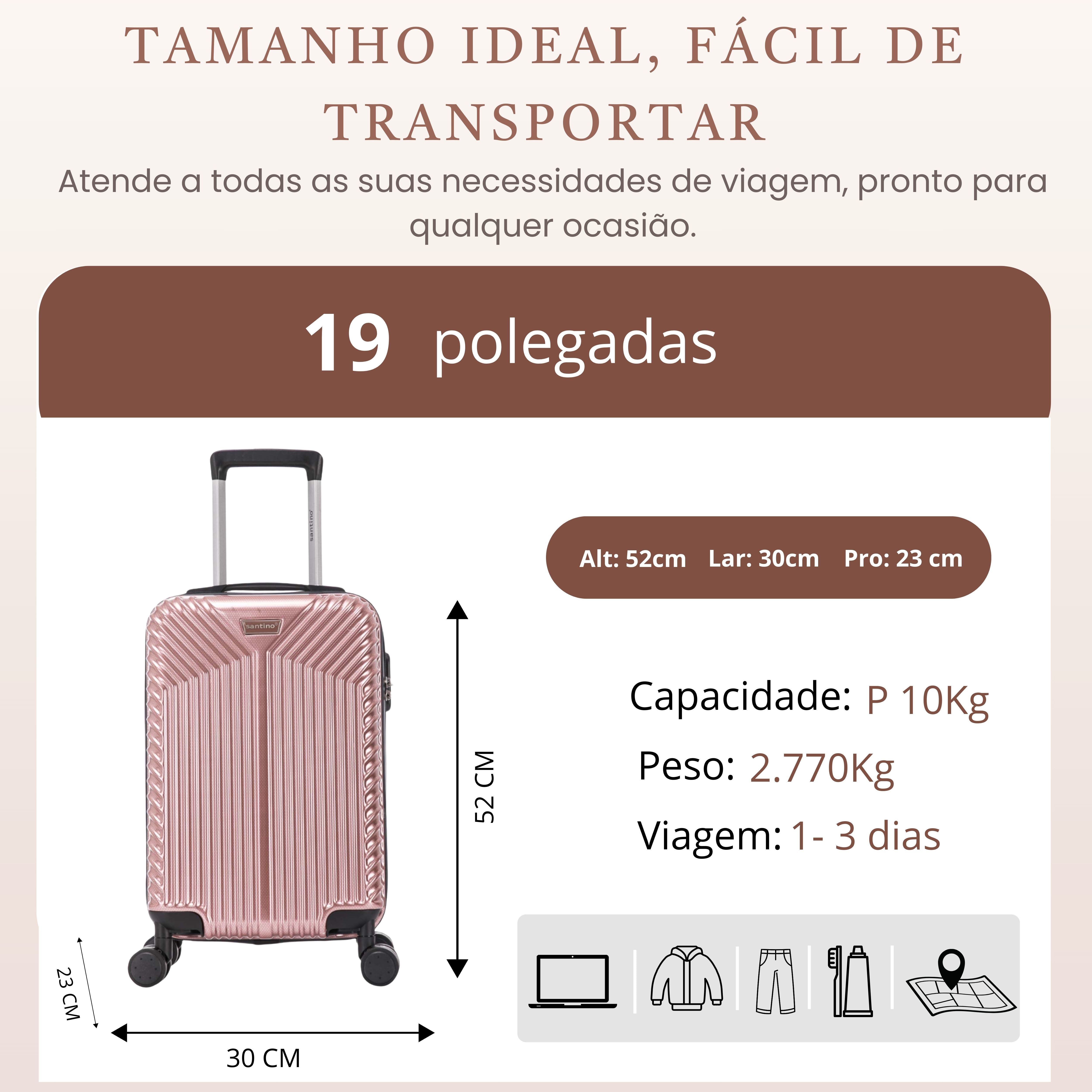 Santino Brooklyn Bridge PVC 360° Suitcase AMZV501P