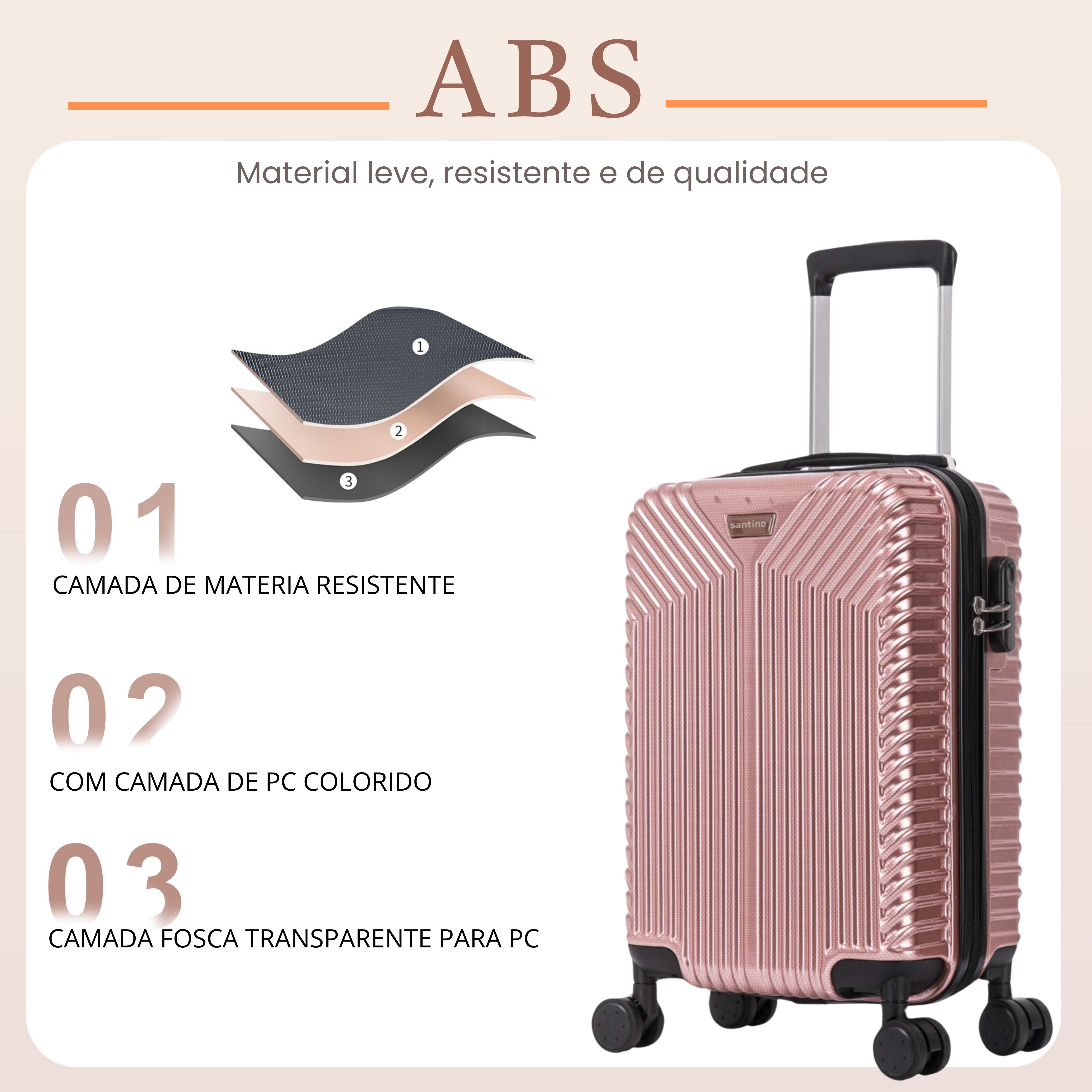 Santino Brooklyn Bridge PVC 360° Suitcase AMZV501P