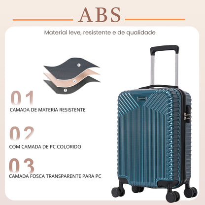 Santino Brooklyn Bridge PVC 360° Suitcase AMZV501P