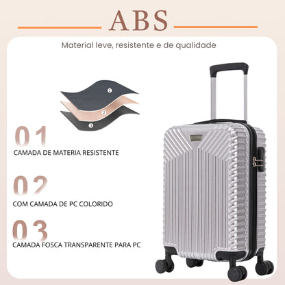 Santino Brooklyn Bridge PVC 360° Suitcase AMZV501P