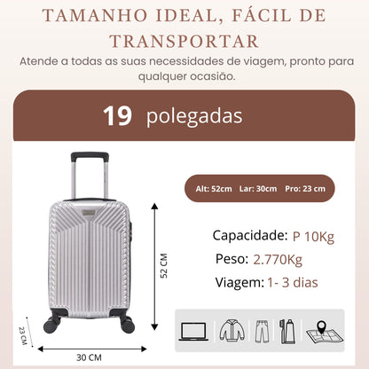 Santino Brooklyn Bridge PVC 360° Suitcase AMZV501P