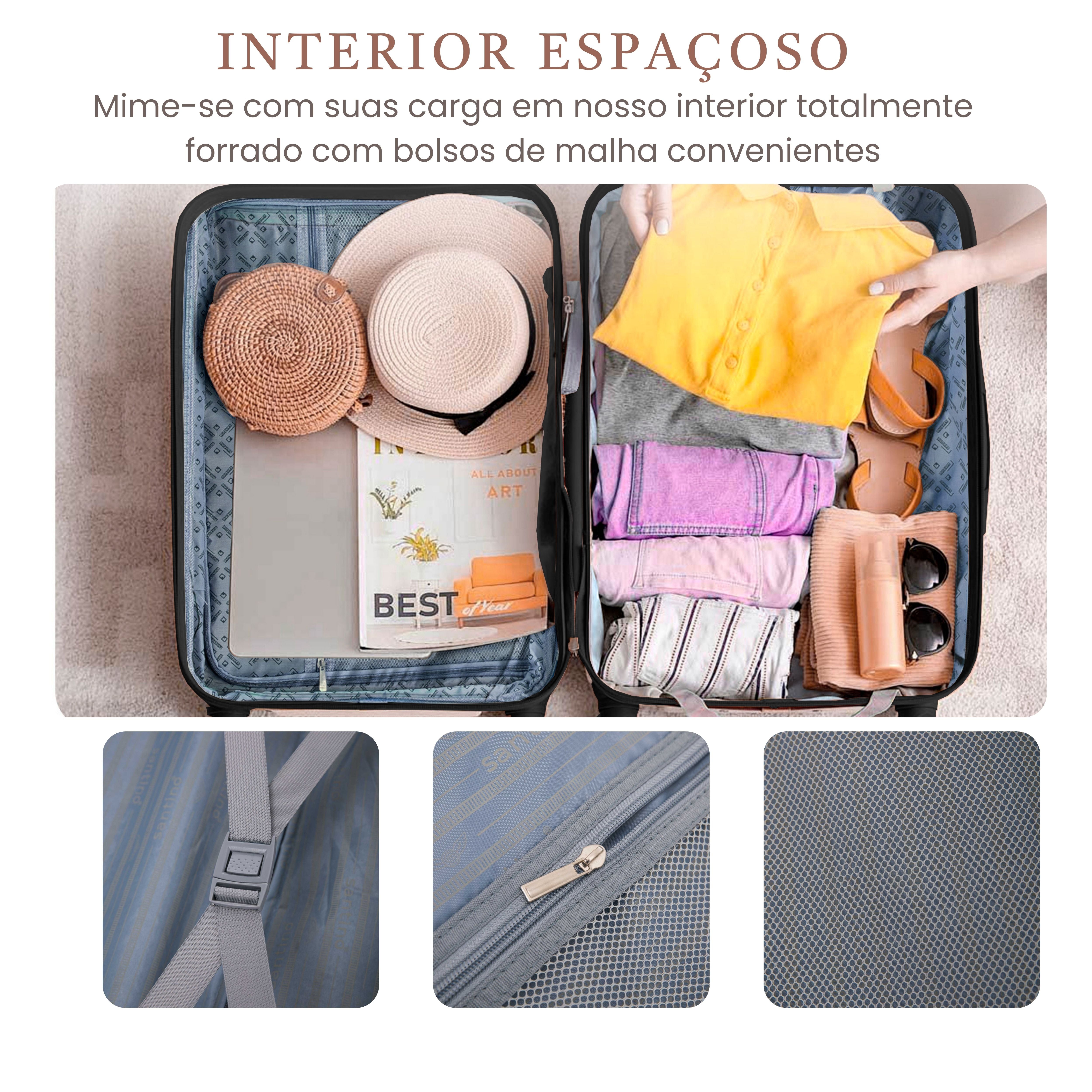 Santino Brooklyn Bridge PVC 360° Suitcase AMZV501P
