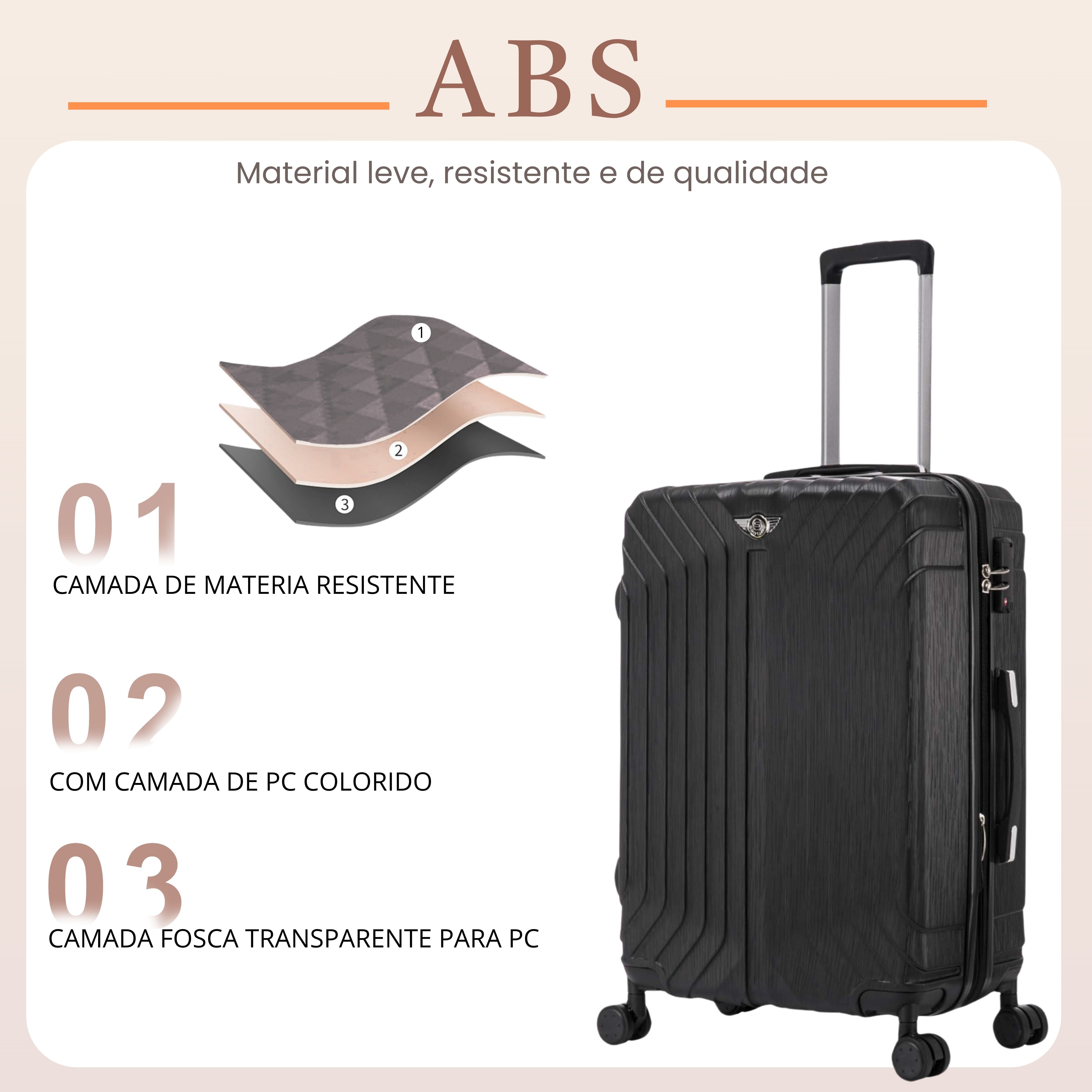 Liberty Statue Rigid Suitcase 360° Santino M AMZV502M