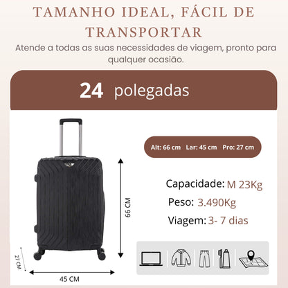 Liberty Statue Rigid Suitcase 360° Santino M AMZV502M