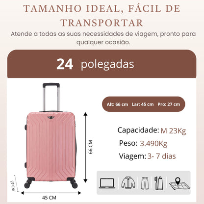 Liberty Statue Rigid Suitcase 360° Santino M AMZV502M
