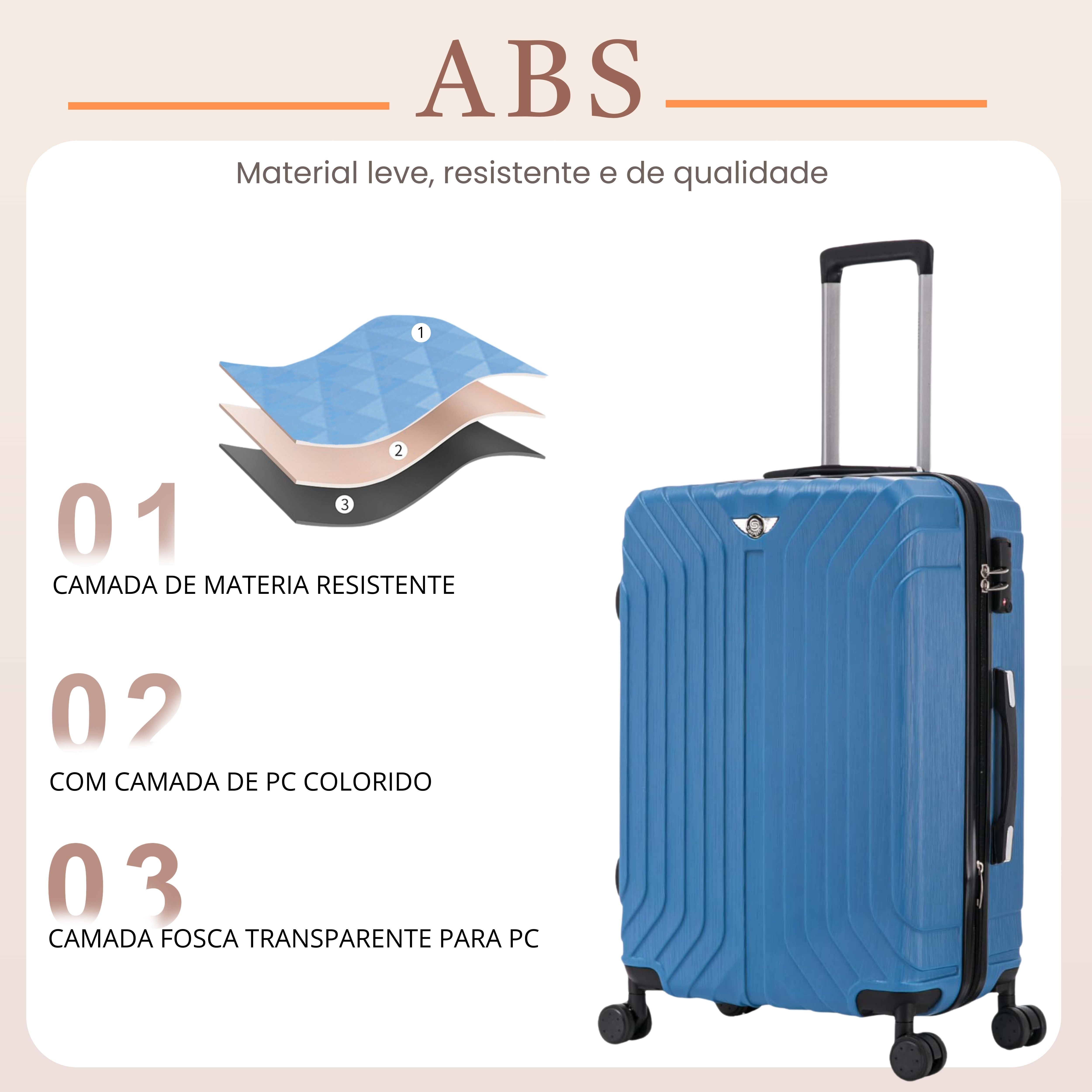 Liberty Statue Rigid Suitcase 360° Santino M AMZV502M