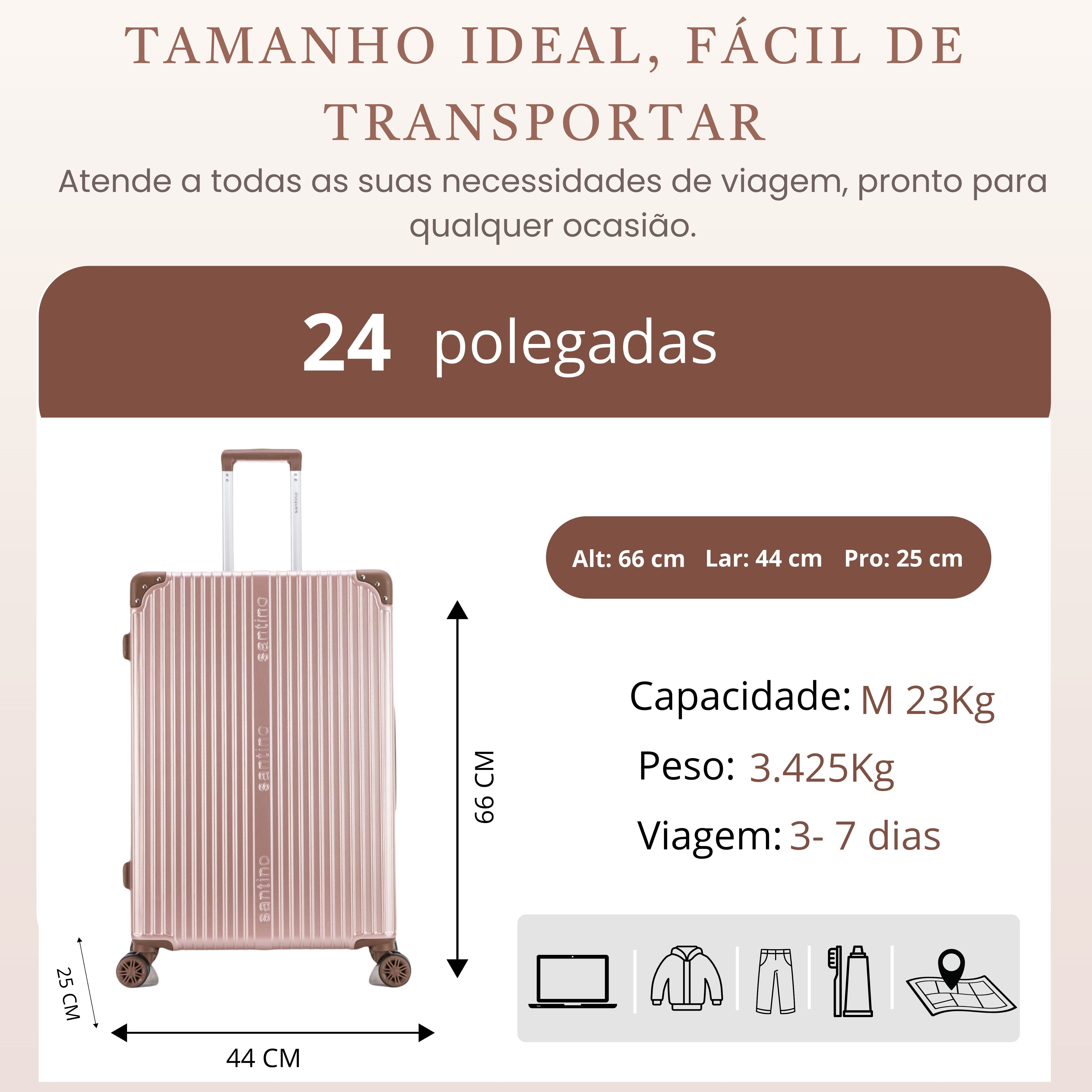Palazzio 360° Hardside Suitcase Santino M - APLV191M