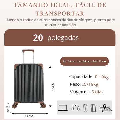 Palazzio 4-Wheel 360º Carry-On Suitcase Santino APLV191P
