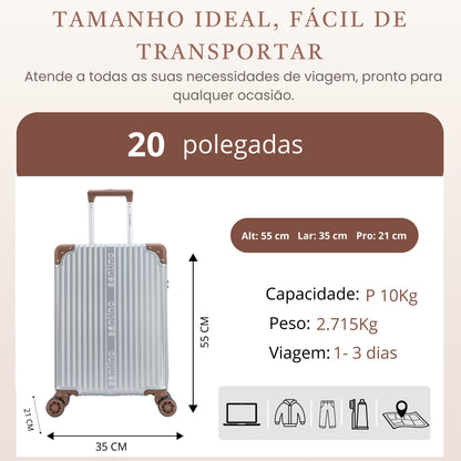 Palazzio 4-Wheel 360º Carry-On Suitcase Santino APLV191P