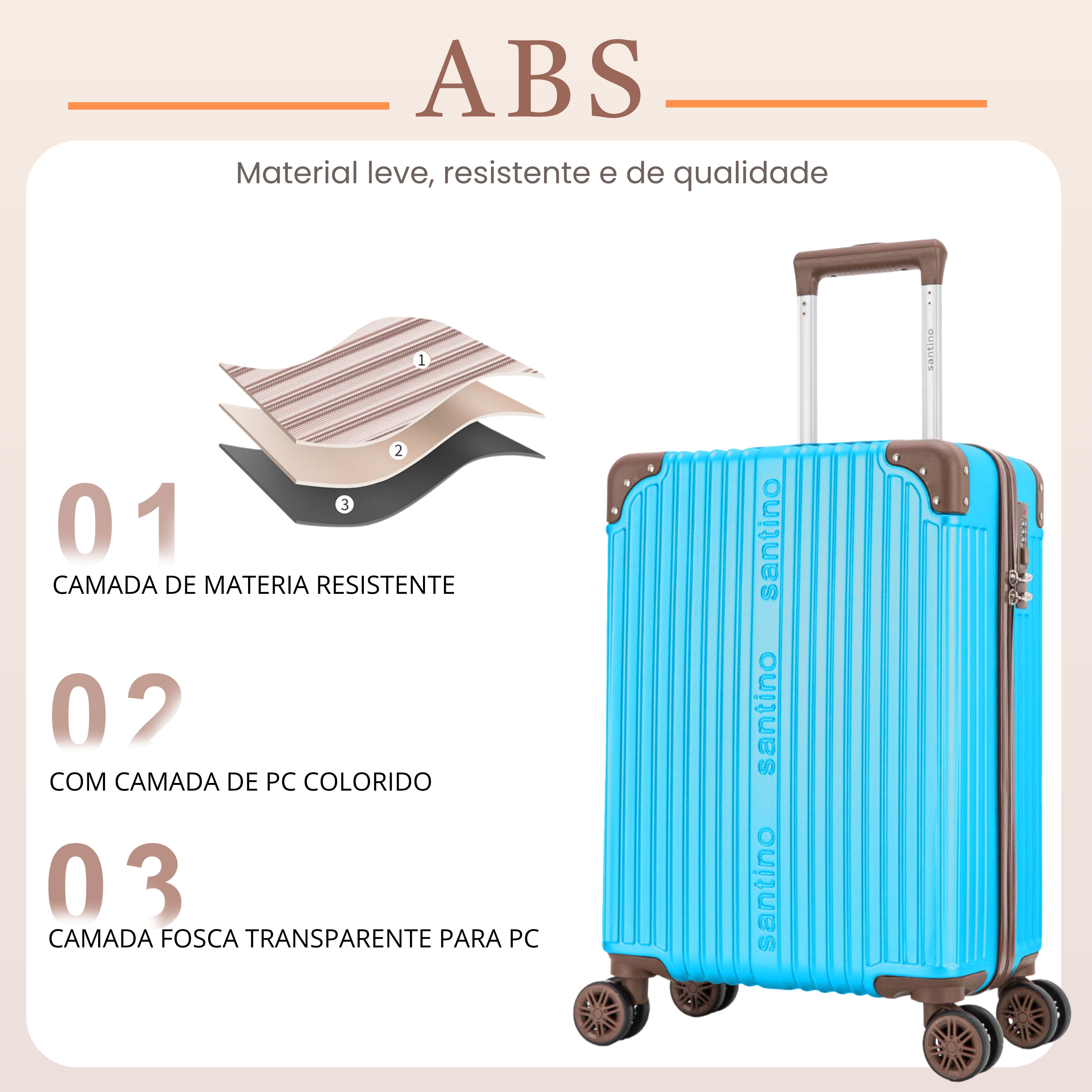 Palazzio 4-Wheel 360º Carry-On Suitcase Santino APLV191P