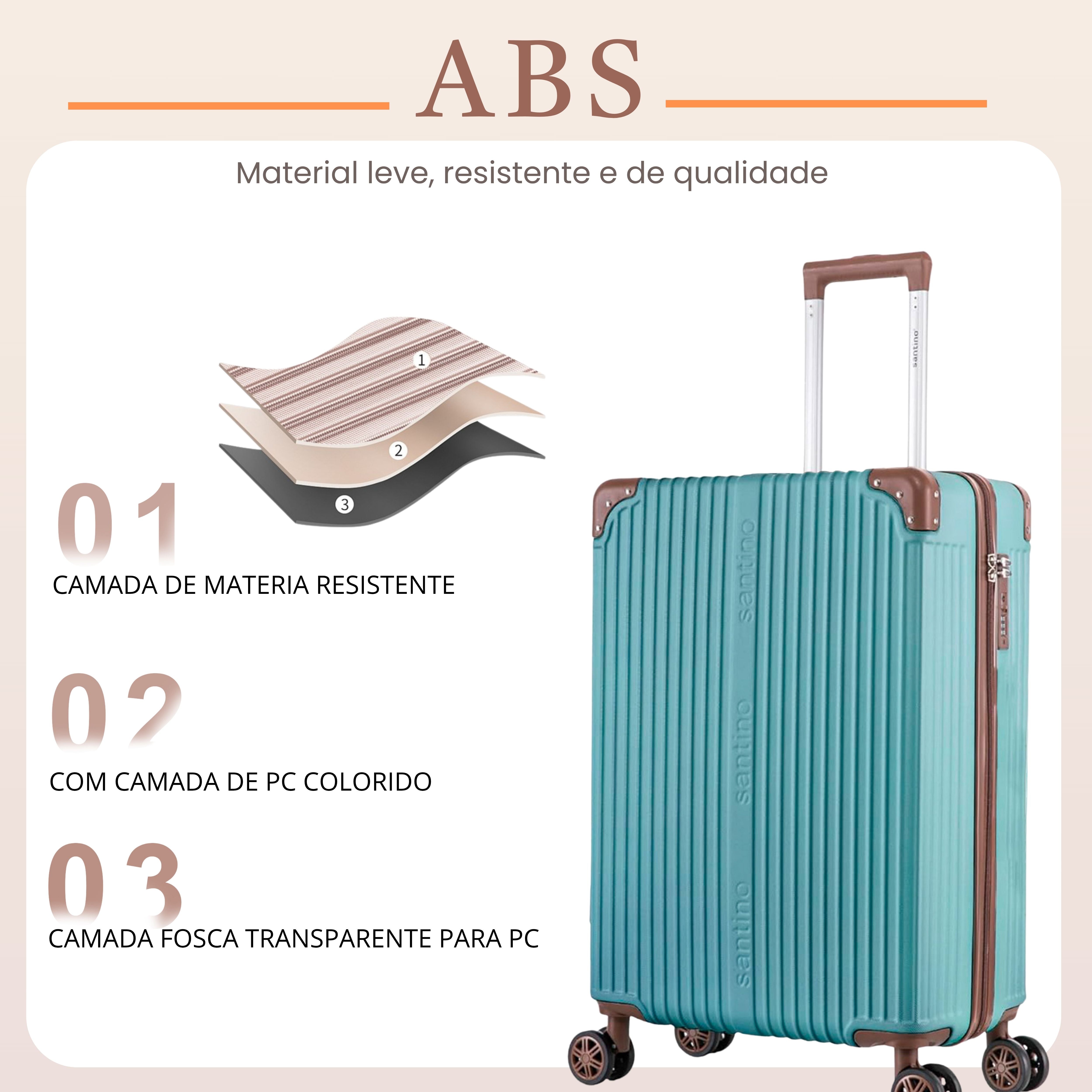 Palazzio 4-Wheel 360º Carry-On Suitcase Santino APLV191P