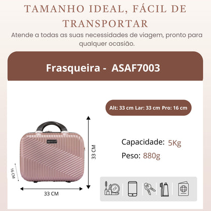 Santino M Geometric Rigid Toiletry Bag - ASAF7003M