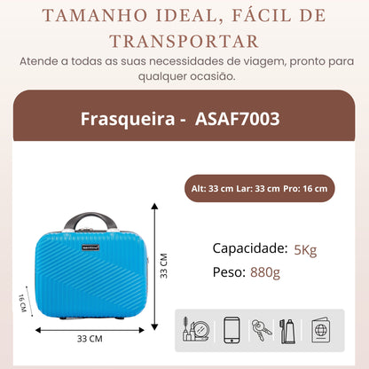 Santino M Geometric Rigid Toiletry Bag - ASAF7003M