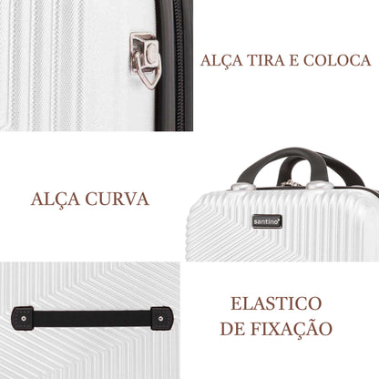 Santino M Geometric Rigid Toiletry Bag - ASAF7003M