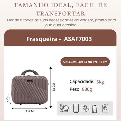 Santino M Geometric Rigid Toiletry Bag - ASAF7003M