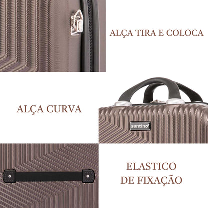 Santino P Geometric Rigid Toiletry Bag ASAF7003P