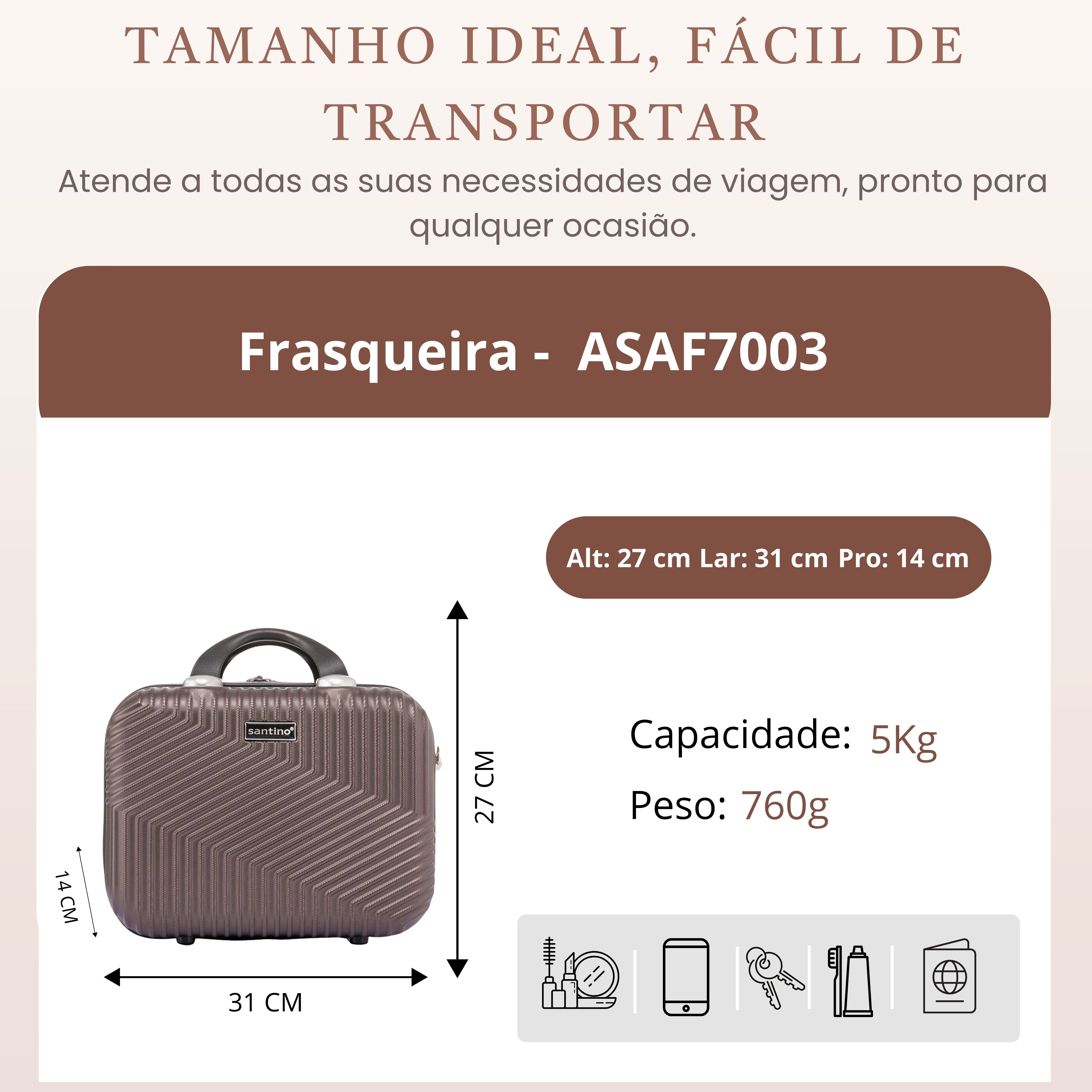 Santino P Geometric Rigid Toiletry Bag ASAF7003P