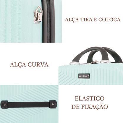 Santino P Geometric Rigid Toiletry Bag ASAF7003P