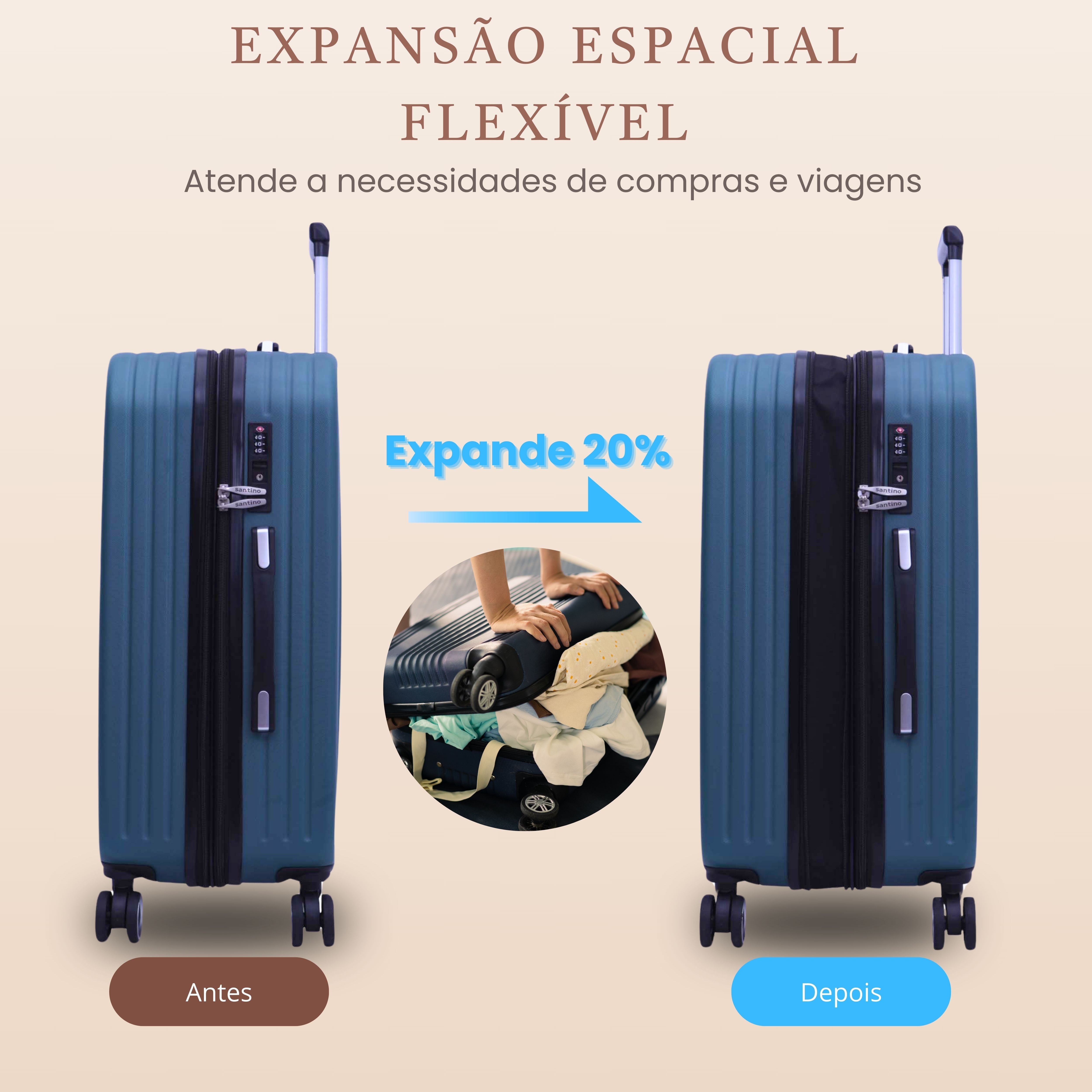 Santino M 360° Hardside Chicago Suitcase - ASDV222M
