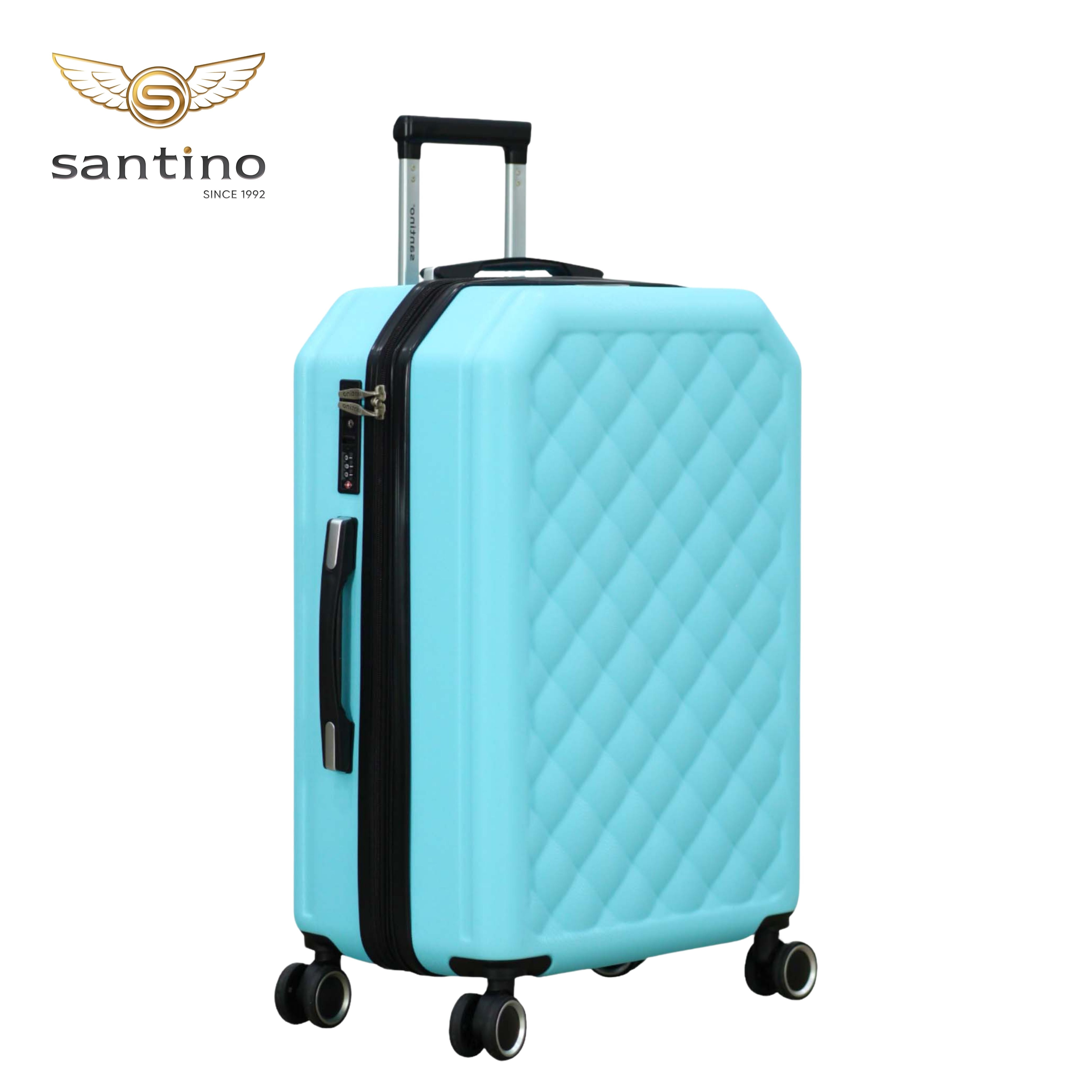 Prague Rigid Suitcase 360° Santino M - ASDV401M Blue