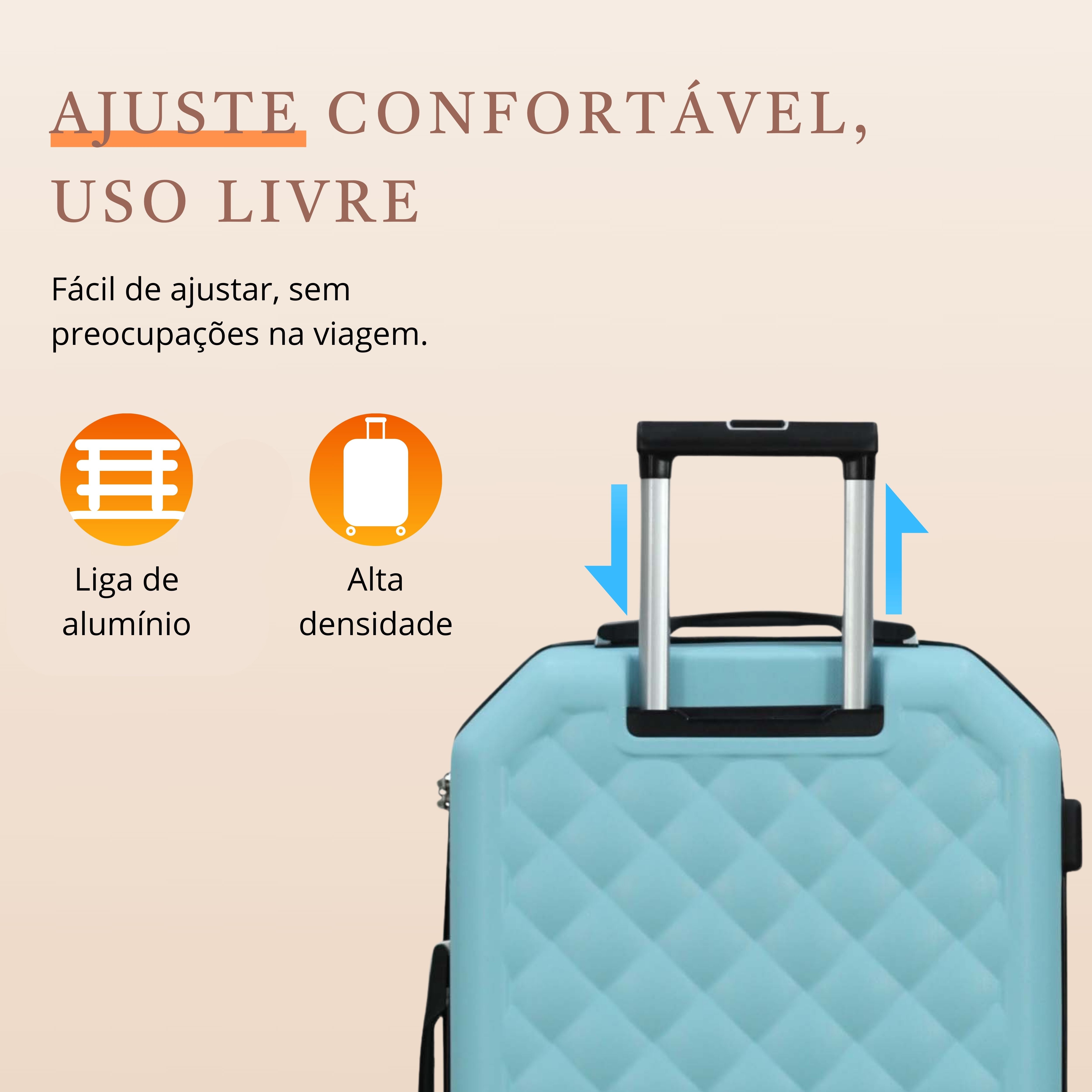 Prague Rigid Suitcase 360° Santino M - ASDV401M Blue