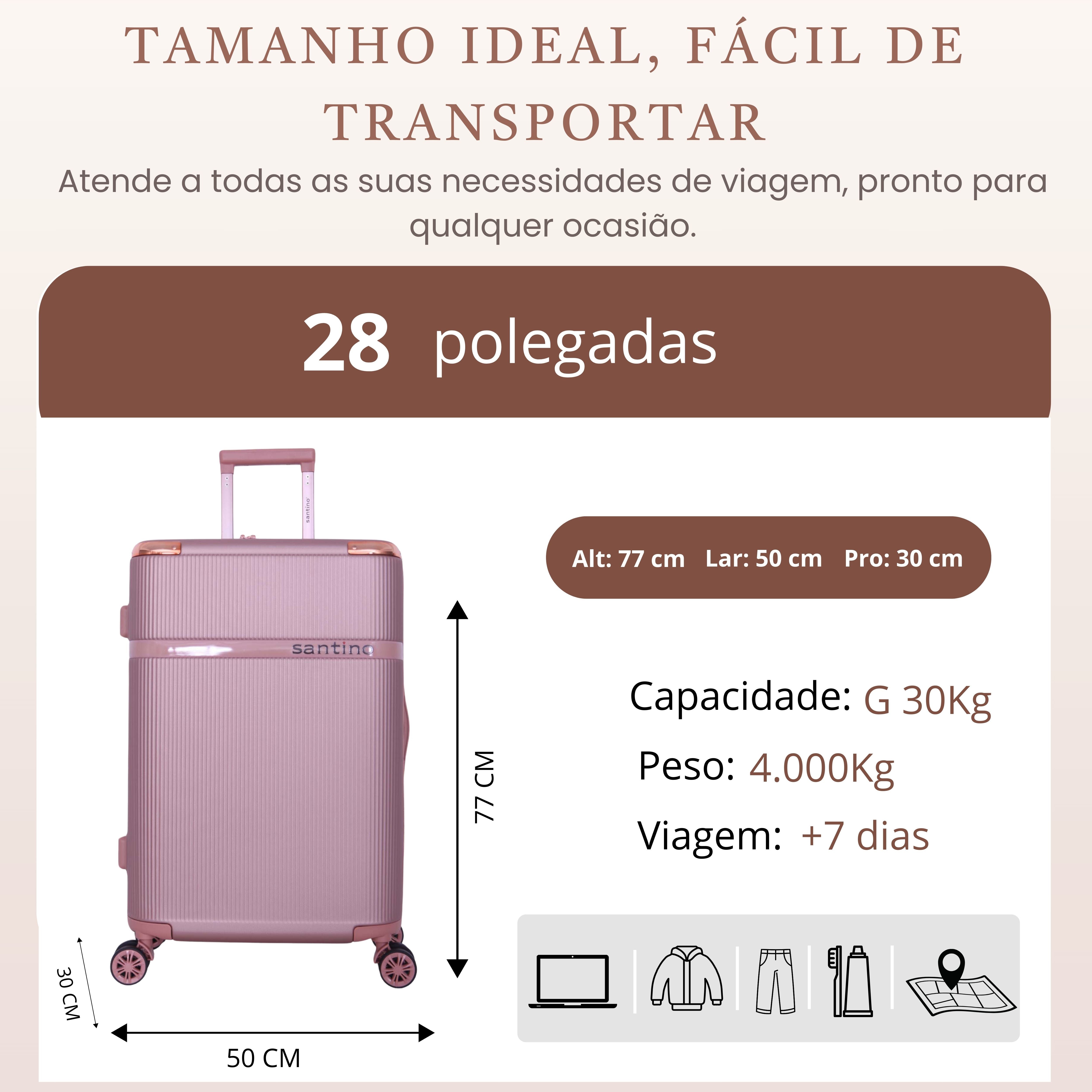 Versailles Rigid 360° Santino G Travel Suitcase - ASDV501G