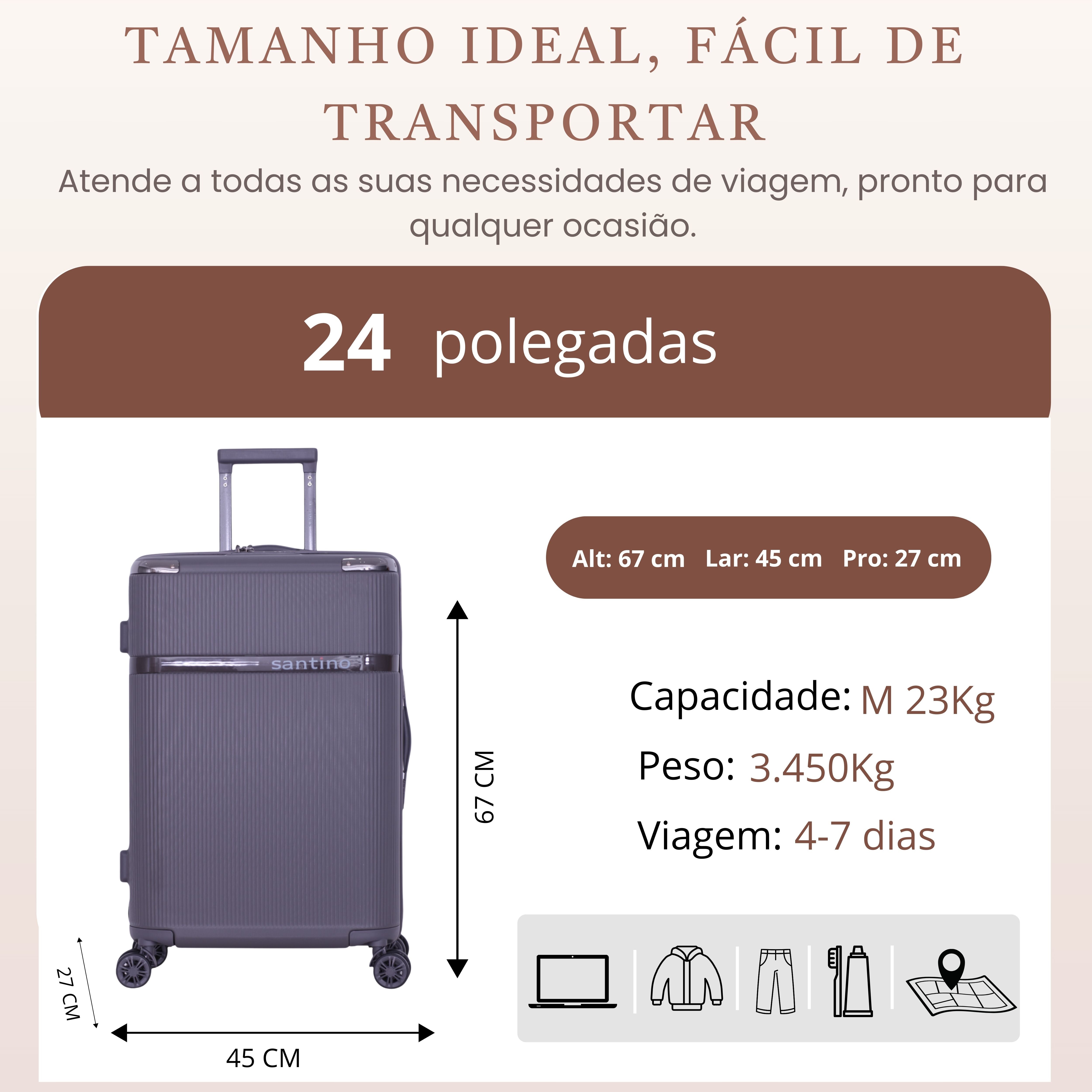 Versailles 360° Rigid Suitcase Santino M - ASDV501M