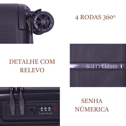 Santino 360° Versailles Rigid Carry-On Suitcase - ASDV501P