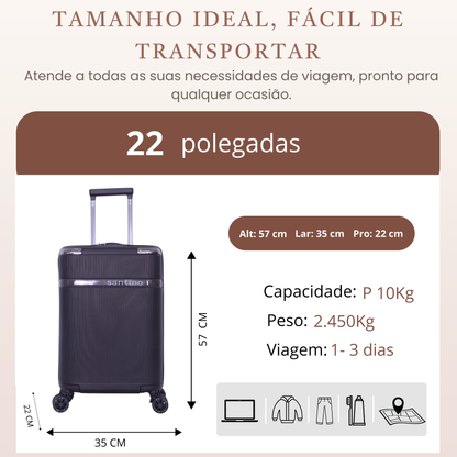 Santino 360° Versailles Rigid Carry-On Suitcase - ASDV501P