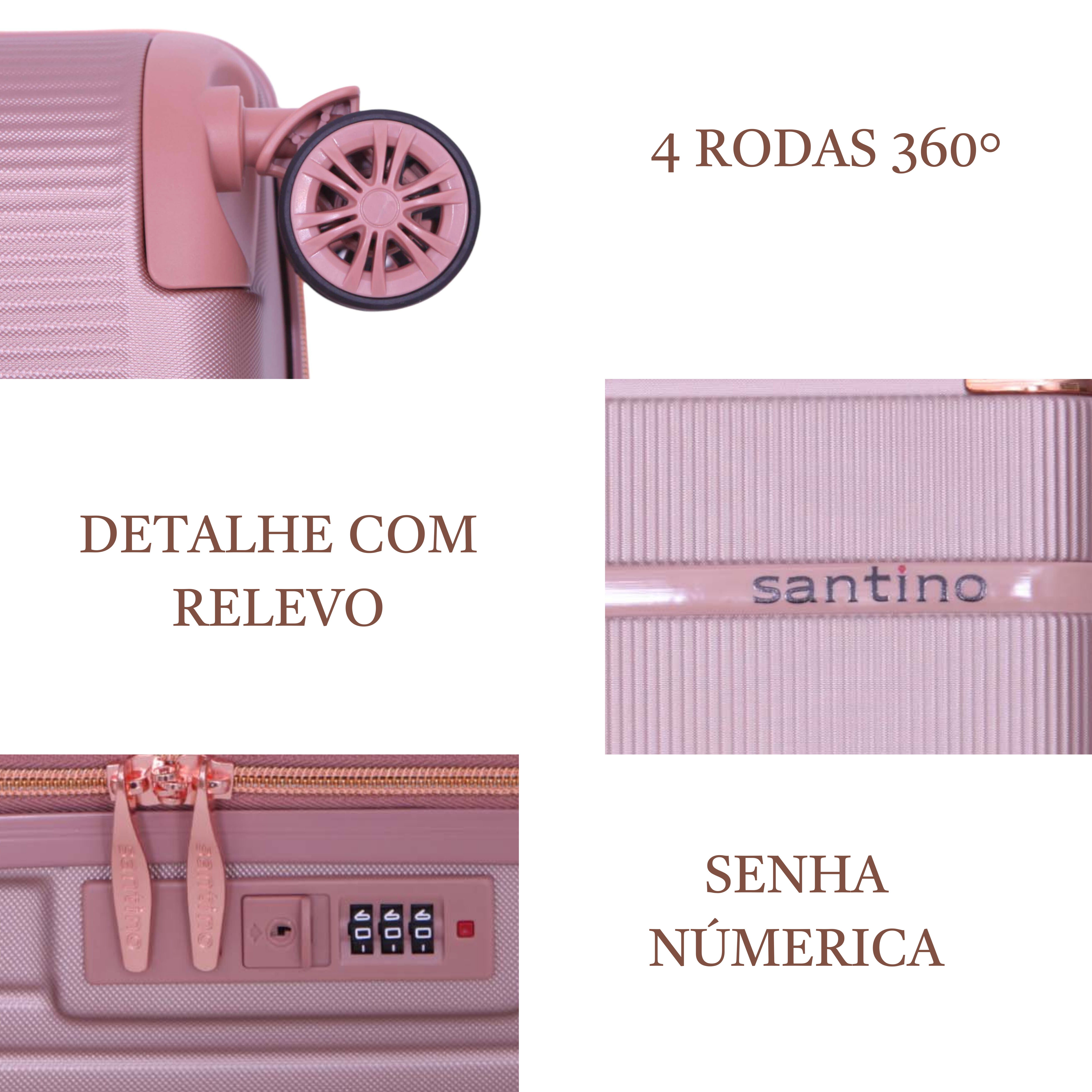 Santino 360° Versailles Rigid Carry-On Suitcase - ASDV501P