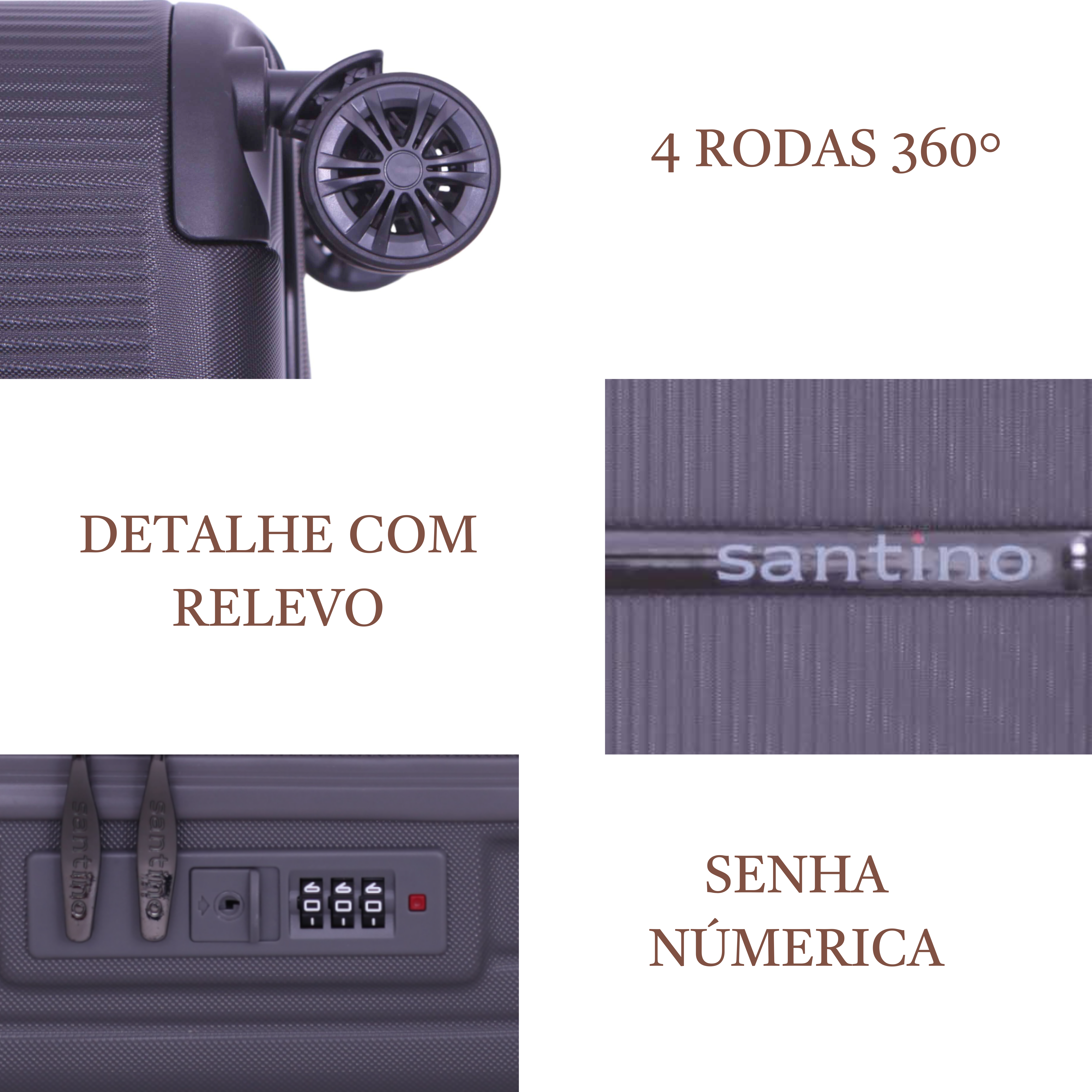 Santino 360° Versailles Rigid Carry-On Suitcase - ASDV501P