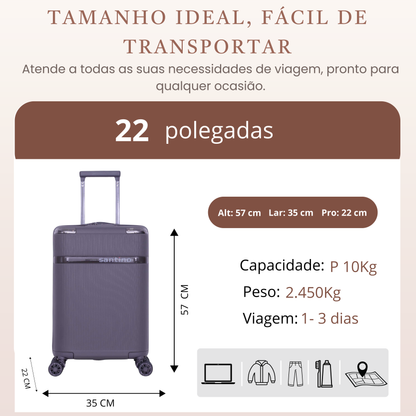 Santino 360° Versailles Rigid Carry-On Suitcase - ASDV501P