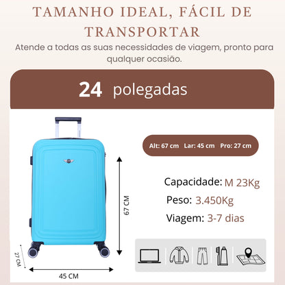 Pantheon Rigid Suitcase 360° Santino M - ASDV502M