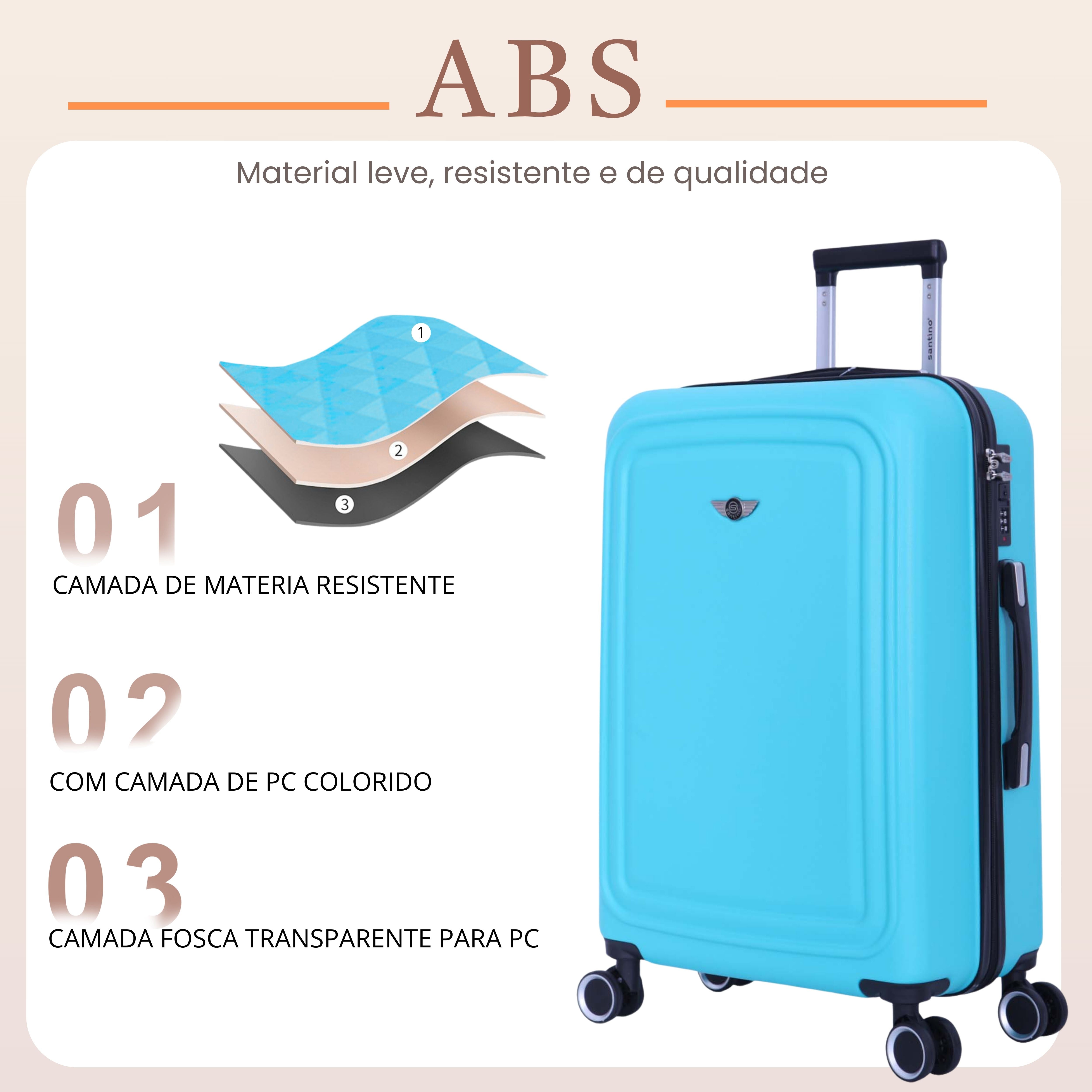 Pantheon Rigid Suitcase 360° Santino G - ASDV502G