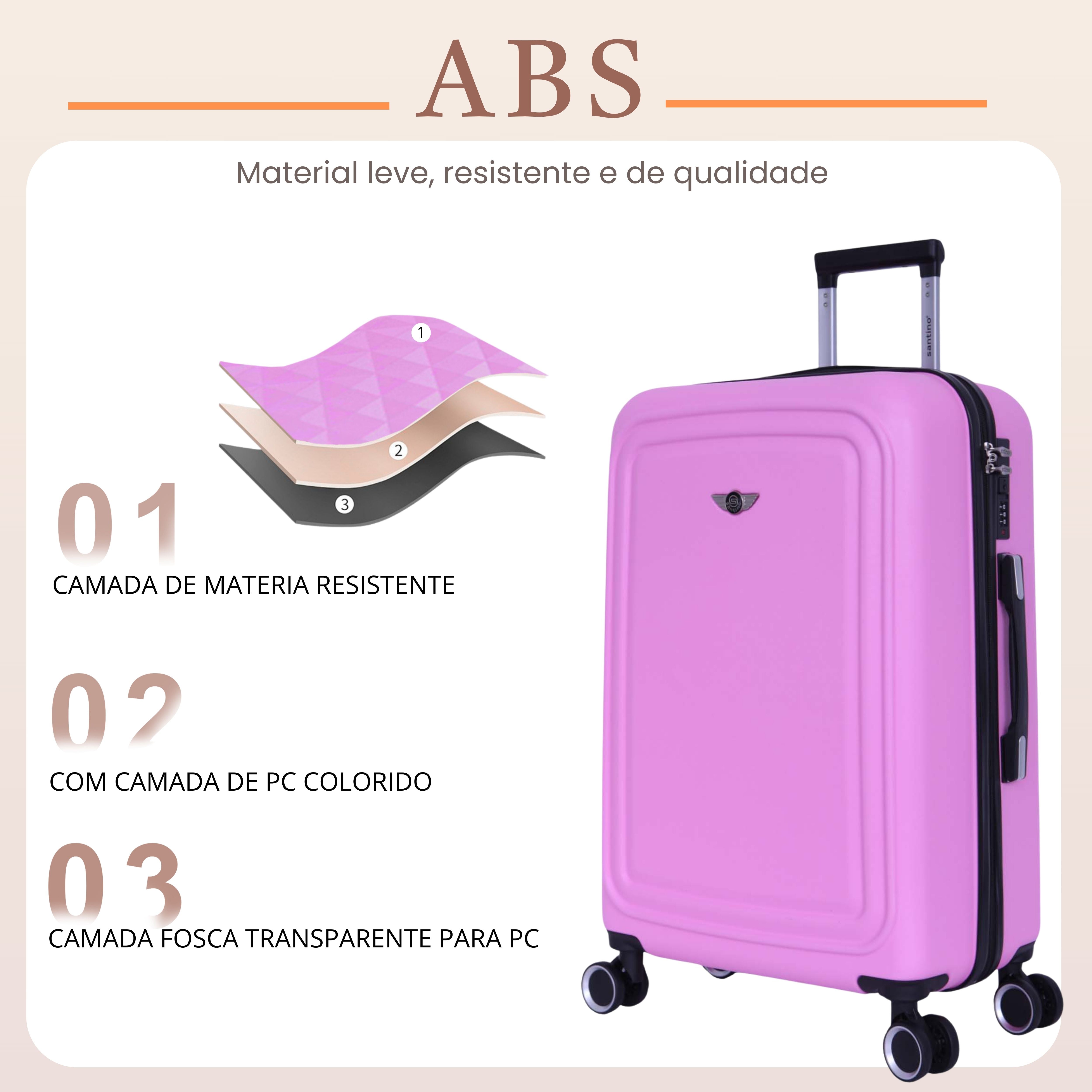 Pantheon Rigid Suitcase 360° Santino M - ASDV502M