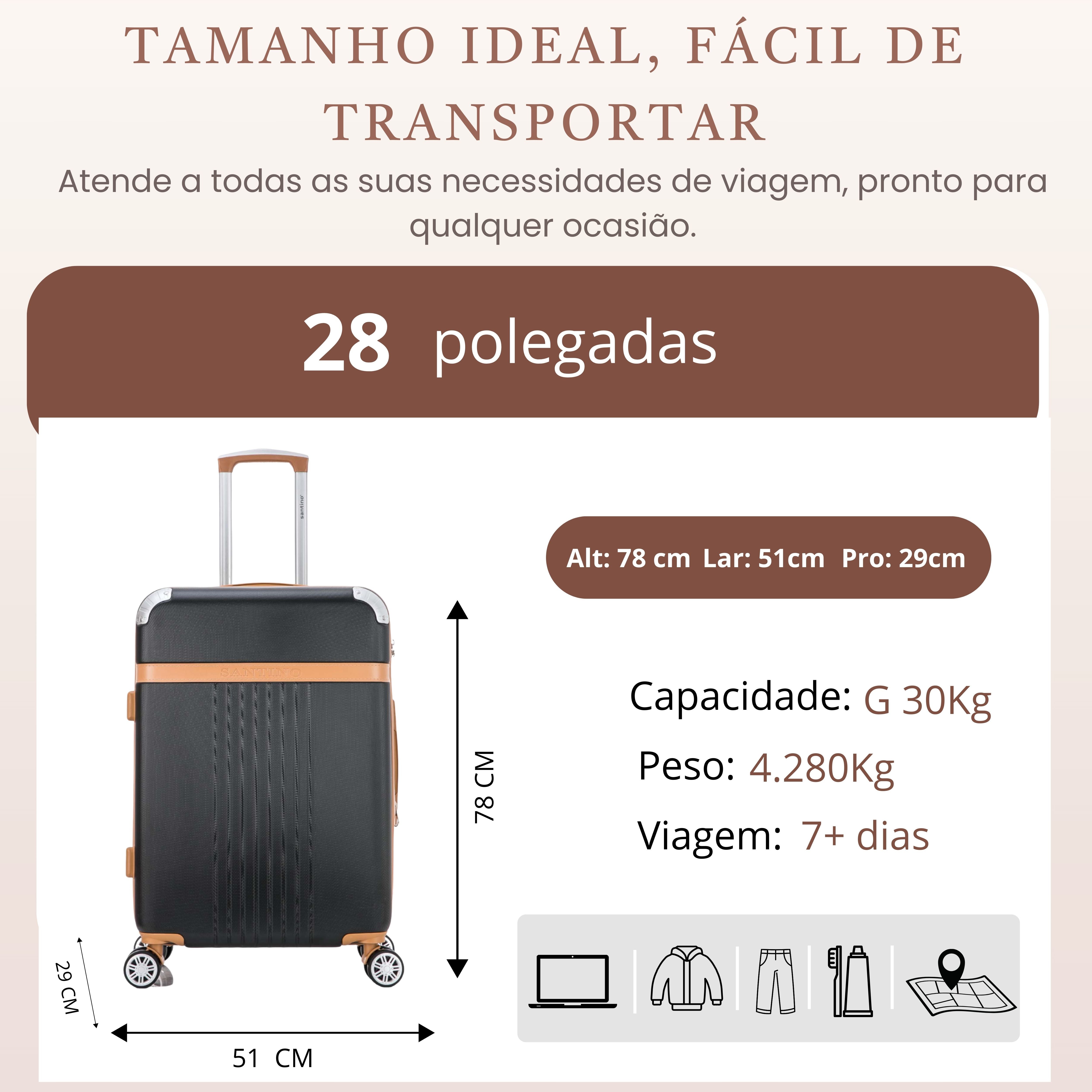 Santino Athena 360° Rigid Suitcase - ABGV182G